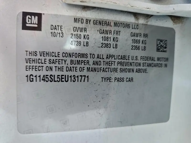 2014 CHEVROLET IMPALA LTZ  