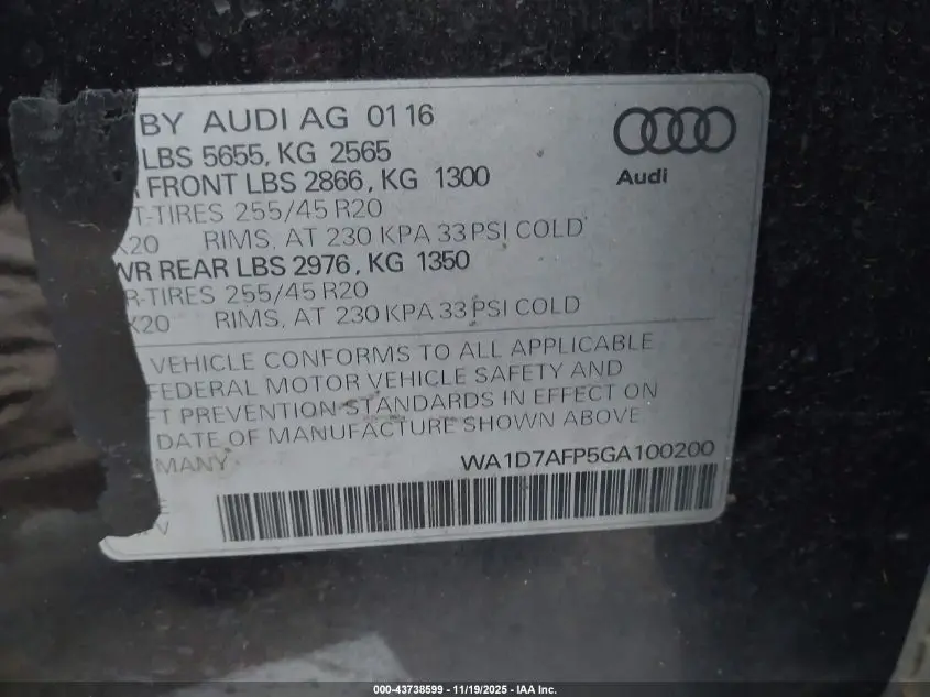 2016 AUDI Q5 3.0T PREMIUM PLUS