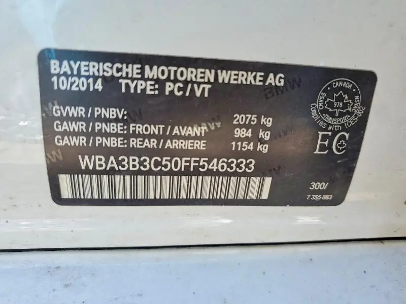 2015 BMW 328 XI  