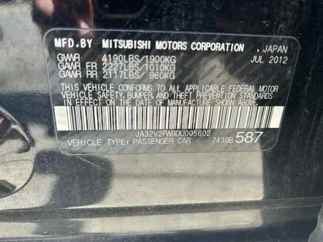 2013 MITSUBISHI LANCER SE