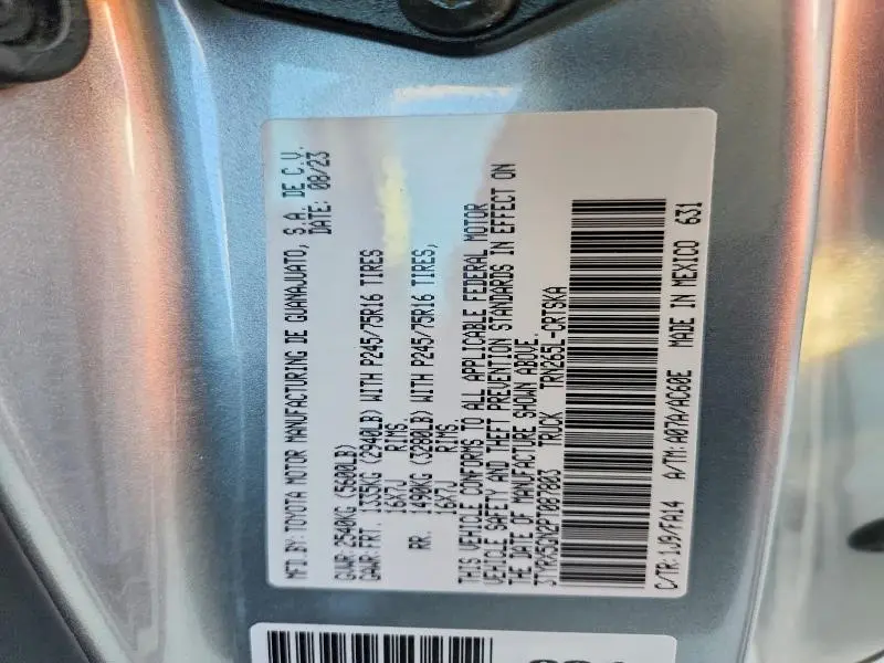 2023 TOYOTA TACOMA SR  