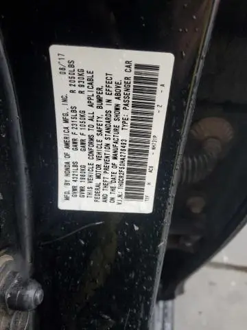 2017 HONDA ACCORD SPORT  