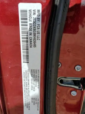 2021 DODGE CHARGER SXT  