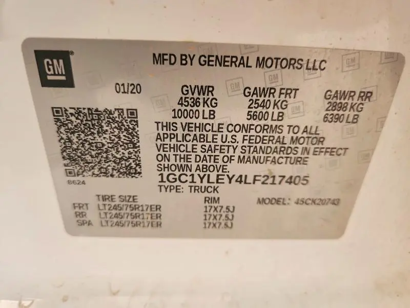 2020 CHEVROLET SILVERADO K2500 HEAVY DUTY  