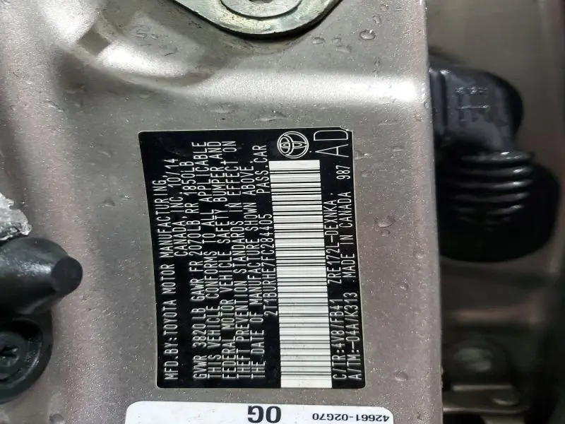 2015 TOYOTA COROLLA LE  