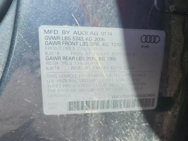 2014 AUDI Q5 TDI PREMIUM PLUS