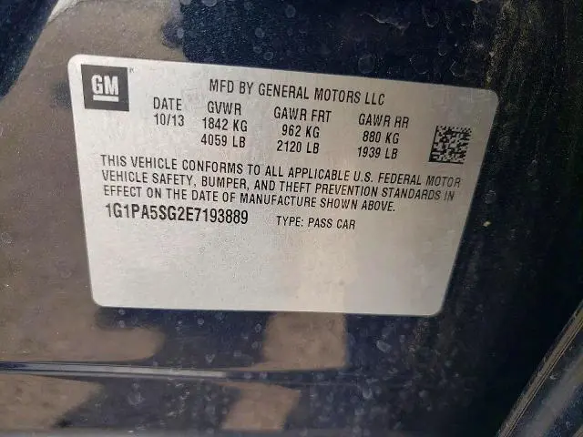 2014 CHEVROLET CRUZE LS  