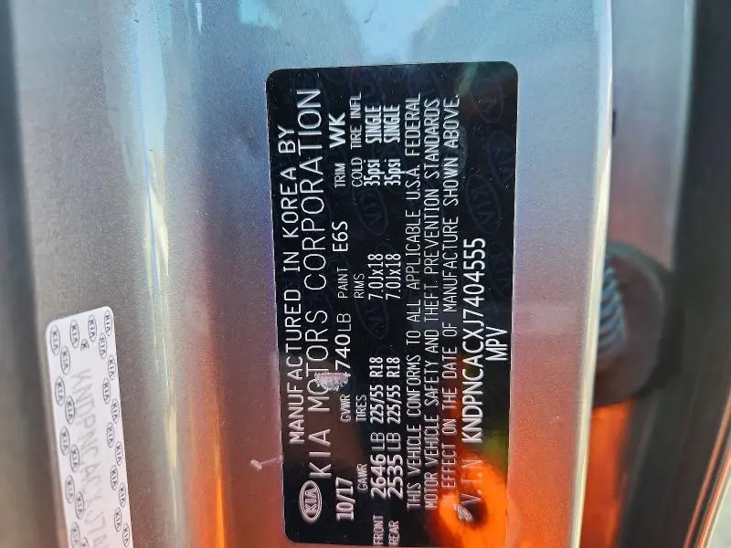 2018 KIA SPORTAGE EX  