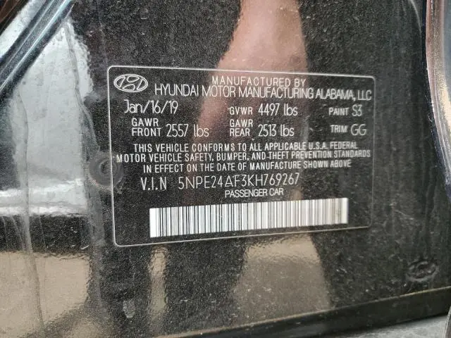 2019 HYUNDAI SONATA SE  