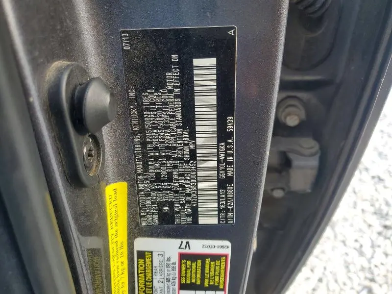 2013 TOYOTA VENZA XLE  