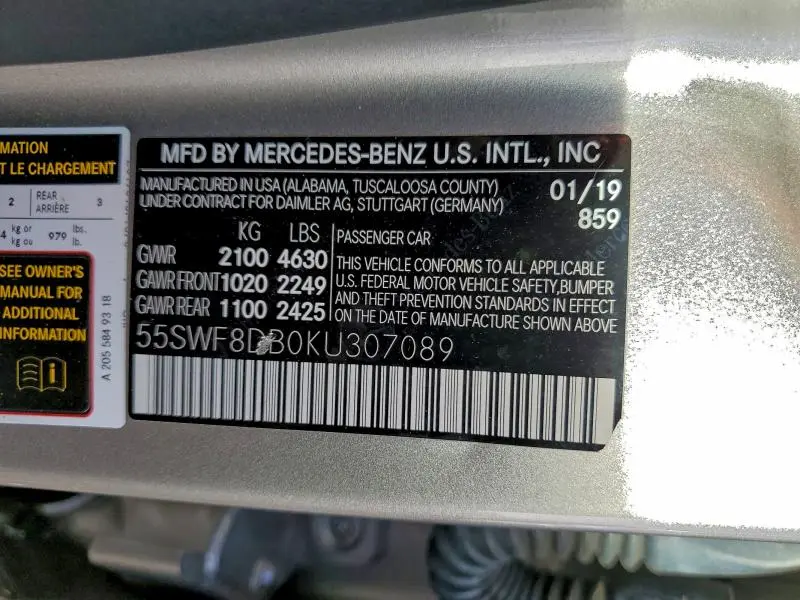 2019 MERCEDES-BENZ C 300  