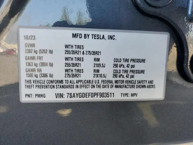 2023 TESLA MODEL Y   