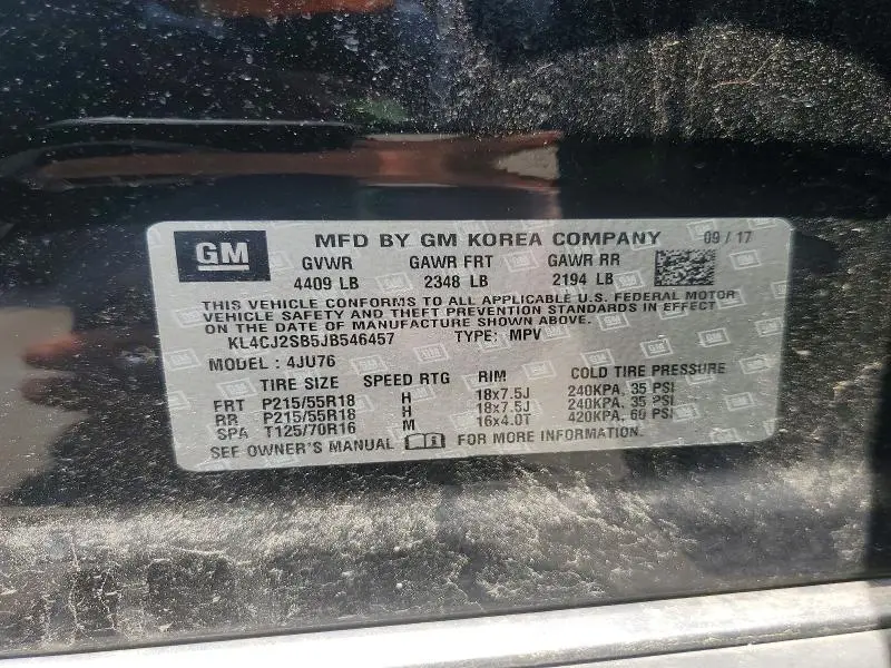 2018 BUICK ENCORE SPORT TOURING  
