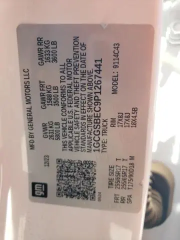 2023 CHEVROLET COLORADO   