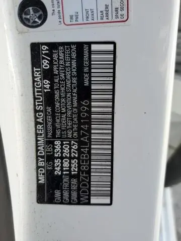 2020 MERCEDES-BENZ E 350 4MATIC  