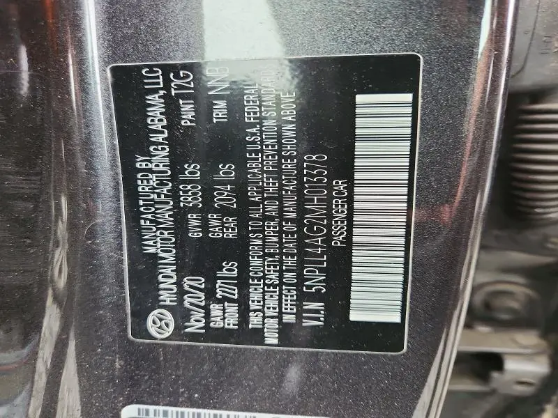 2021 HYUNDAI ELANTRA SE  