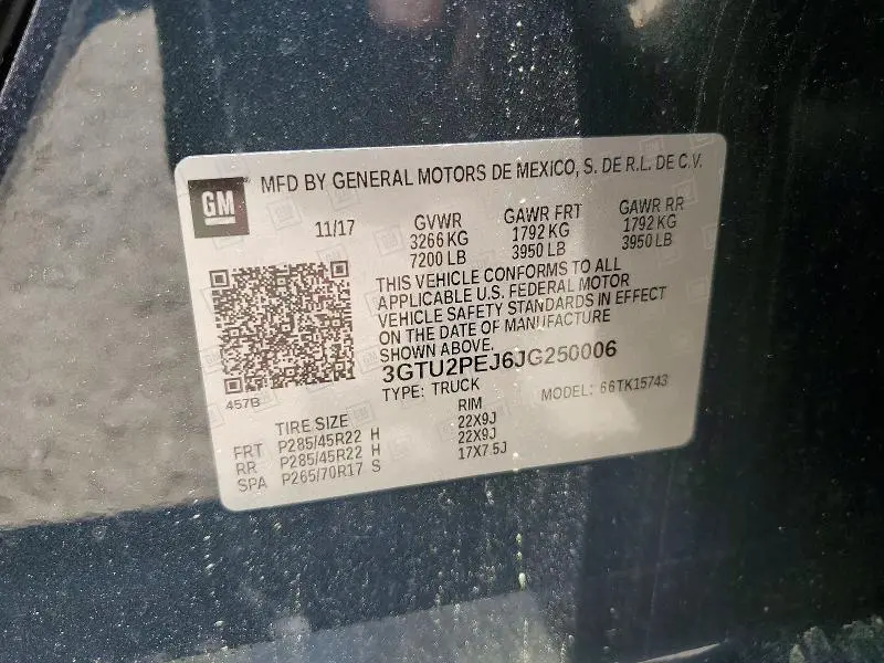 2018 GMC SIERRA K1500 DENALI  