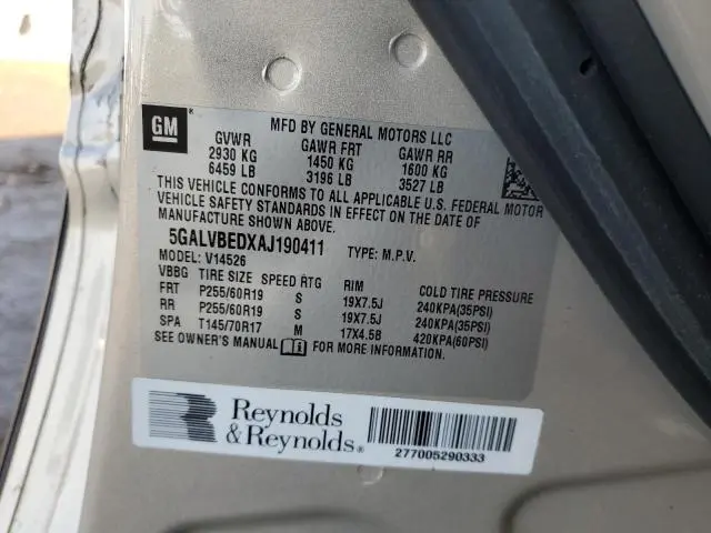 2010 BUICK ENCLAVE CXL  