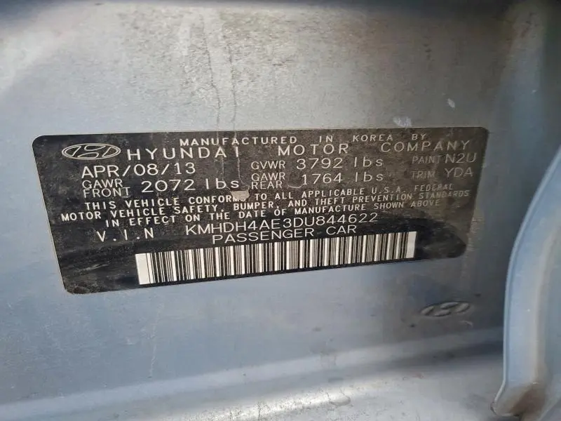 2013 HYUNDAI ELANTRA GLS  