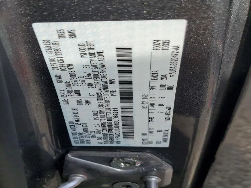 2014 FORD ESCAPE TITANIUM  