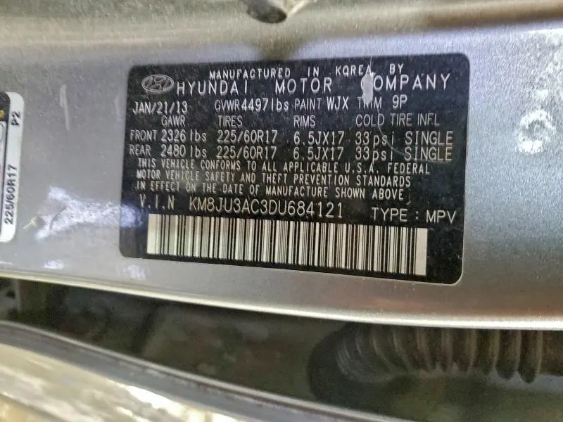 2013 HYUNDAI TUCSON GLS  