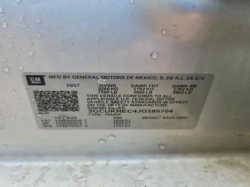 2018 CHEVROLET SILVERADO K1500 LT  