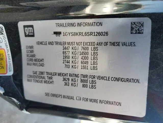 2025 CADILLAC ESCALADE ESV PREMIUM LUXURY  