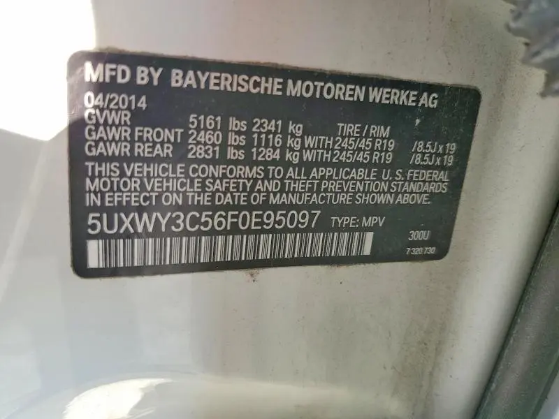 2015 BMW X3 XDRIVE28D  