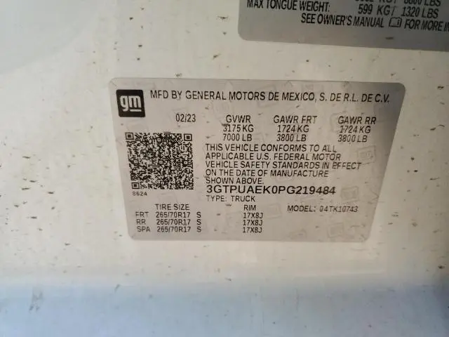 2023 GMC SIERRA K1500  