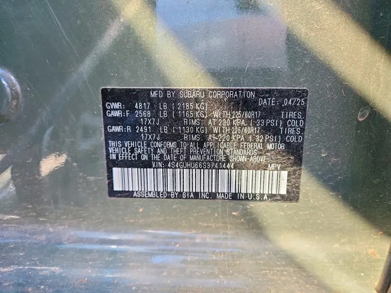 2025 SUBARU CROSSTREK WILDERNESS  