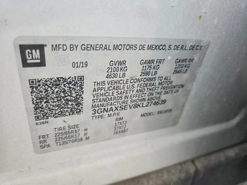 2019 CHEVROLET EQUINOX LS  
