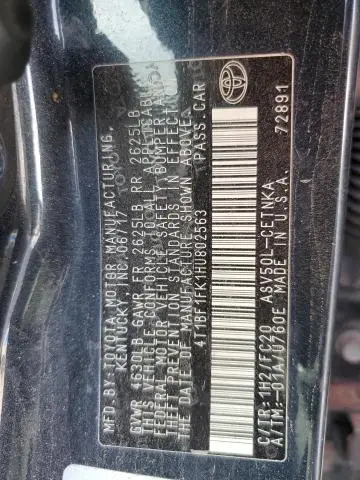 2017 TOYOTA CAMRY LE