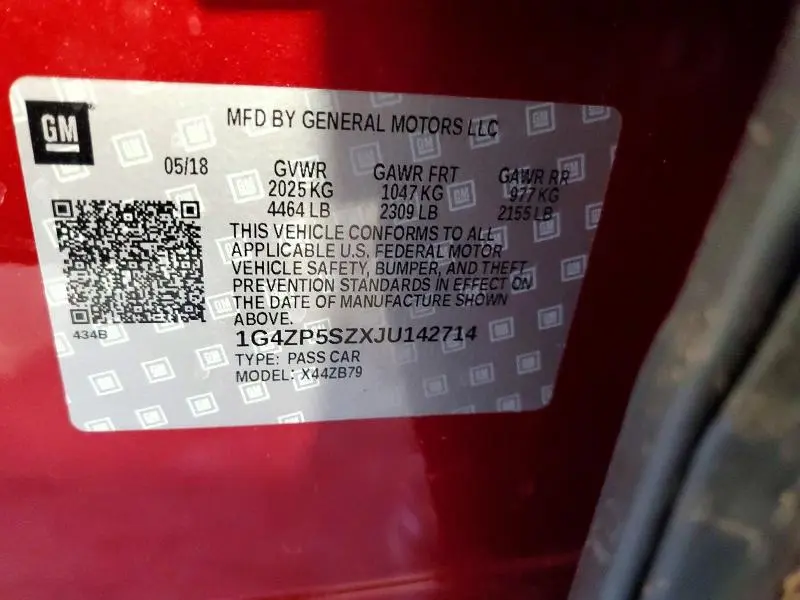 2018 BUICK LACROSSE ESSENCE  