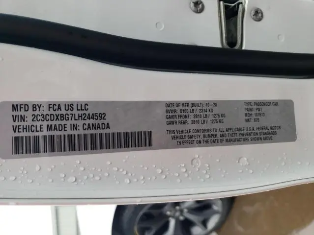 2020 DODGE CHARGER SXT  