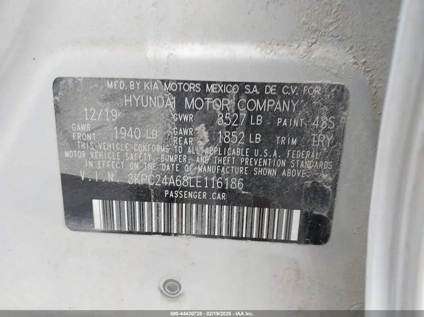 2020 HYUNDAI ACCENT SE