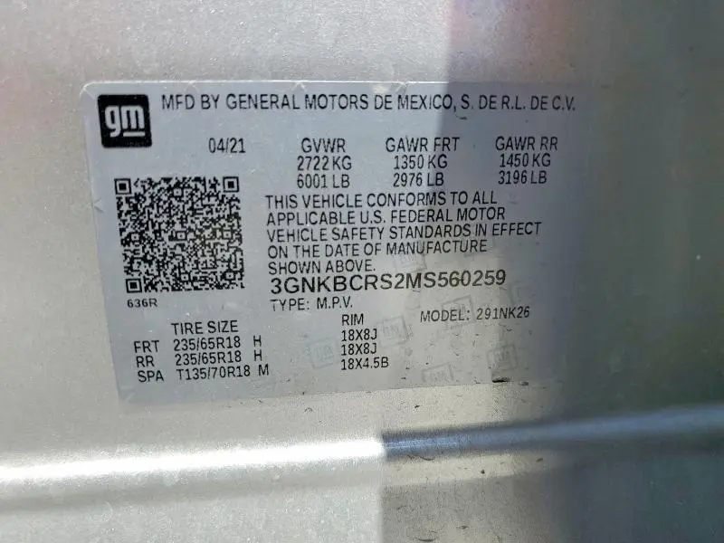2021 CHEVROLET BLAZER 2LT  