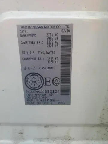 2016 NISSAN PATHFINDER S  