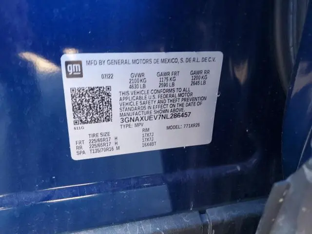 2022 CHEVROLET EQUINOX LT  