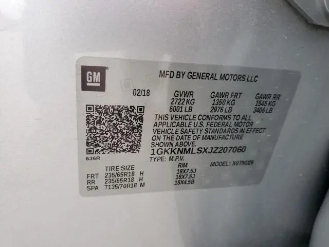 2018 GMC ACADIA SLT-1  