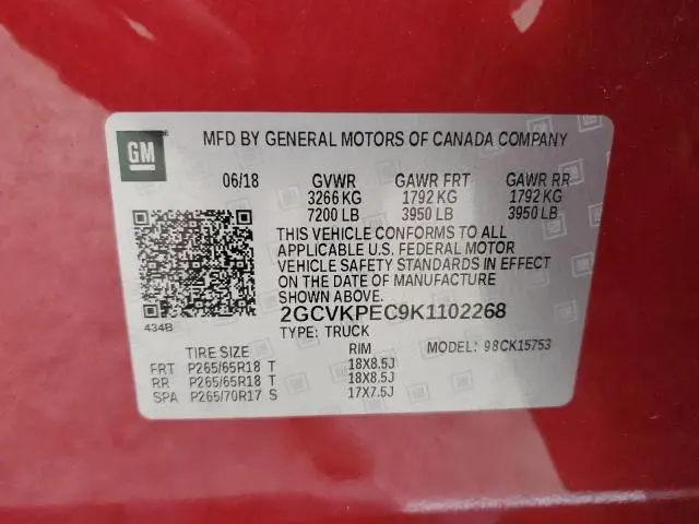 2019 CHEVROLET SILVERADO LD K1500 LT  