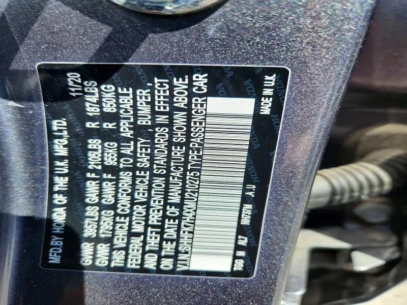 2021 HONDA CIVIC SPORT  