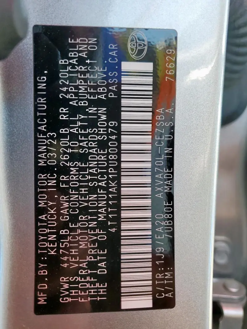2023 TOYOTA CAMRY SE NIGHT SHADE  