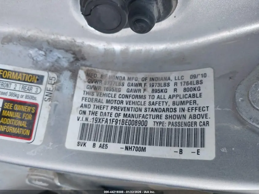 2011 HONDA CIVIC EX-L