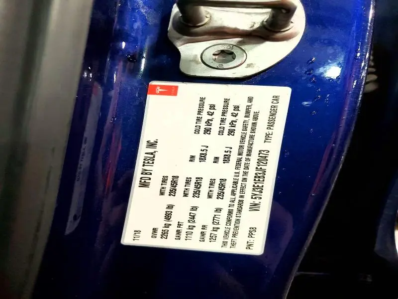 2018 TESLA MODEL 3   