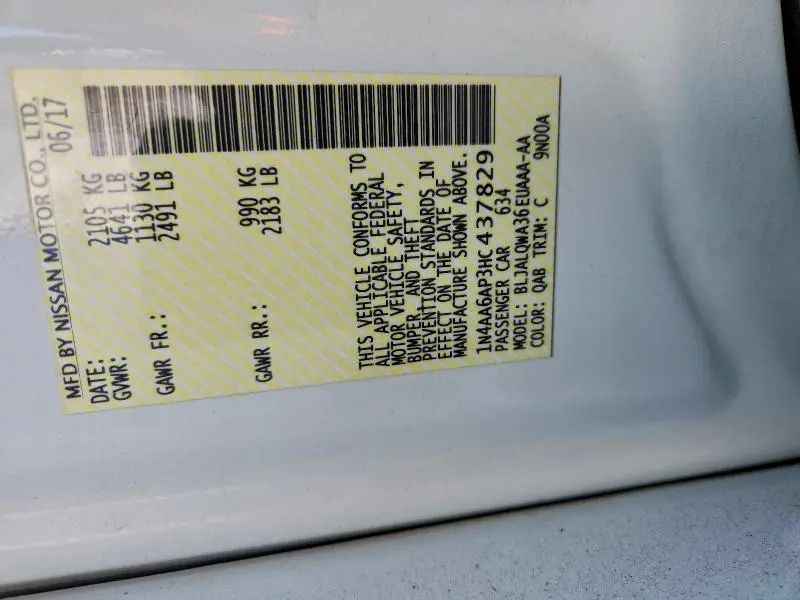 2017 NISSAN MAXIMA 3.5S  