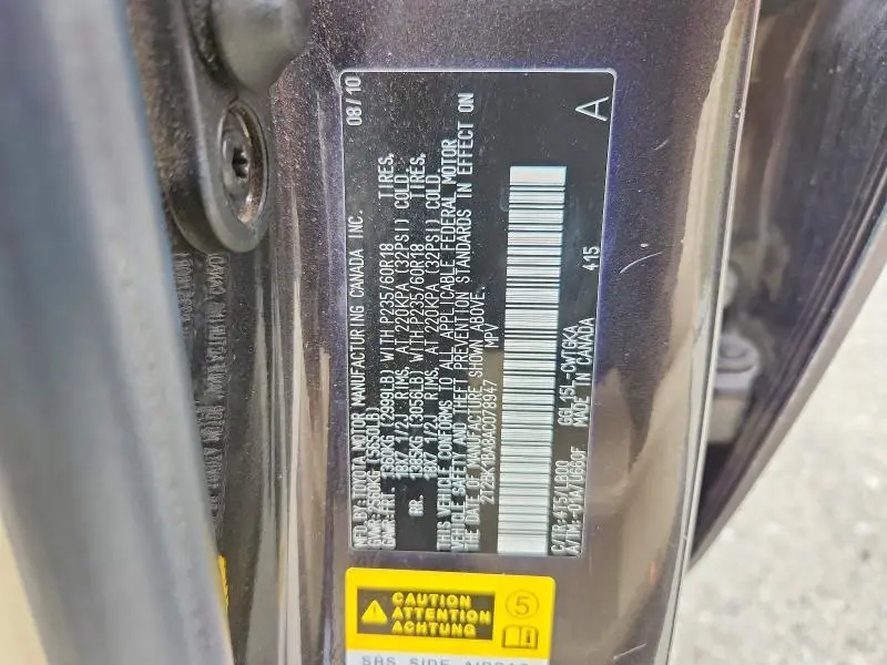 2010 LEXUS RX 350  