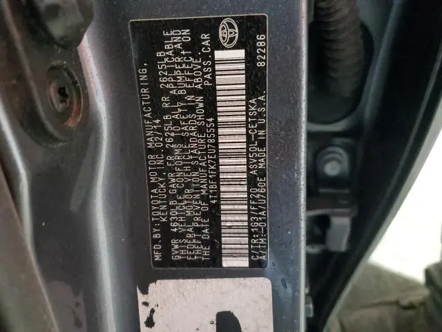 2014 TOYOTA CAMRY L  