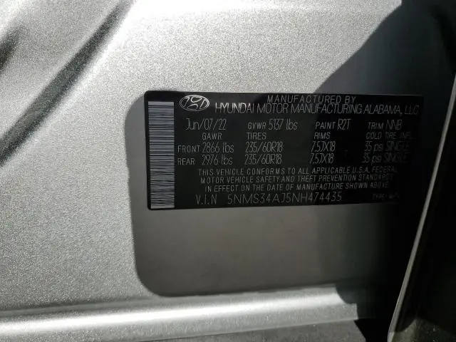 2022 HYUNDAI SANTA FE SEL
