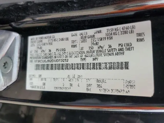 2013 FORD ESCAPE TITANIUM  