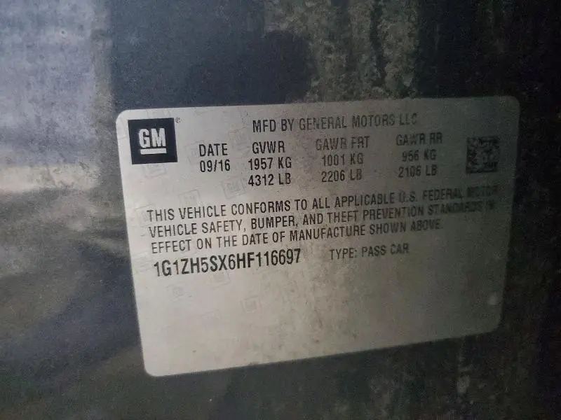 2017 CHEVROLET MALIBU PREMIER  